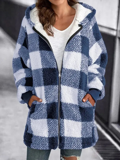 Variant image for Fleecejacka Dam Sportig Design Mjuk Andningsbar Fleece med Huva-44