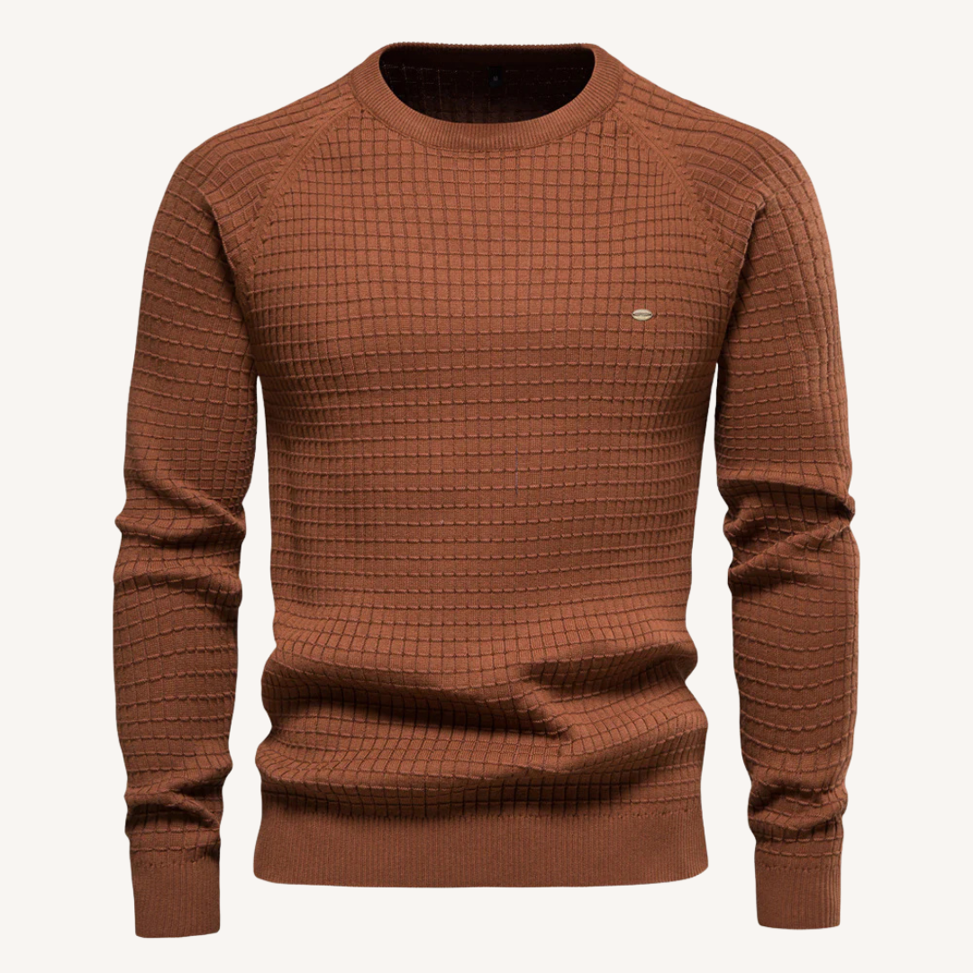 Variant image for Herrpullover Slim Fit Tidlös Premium Bomull-21