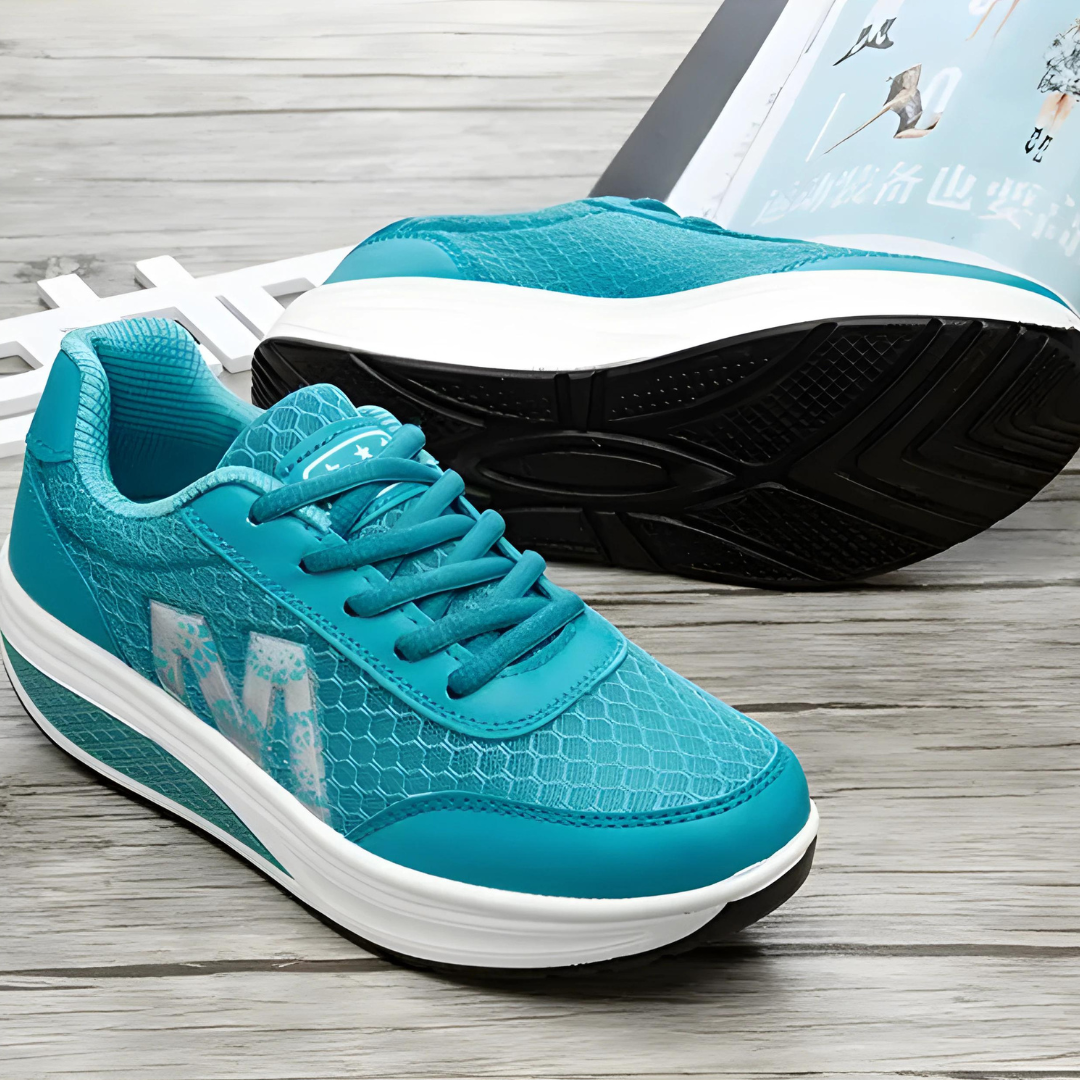 Kvinnor Kilsneakers Snörning Syntetiskt Läder 2