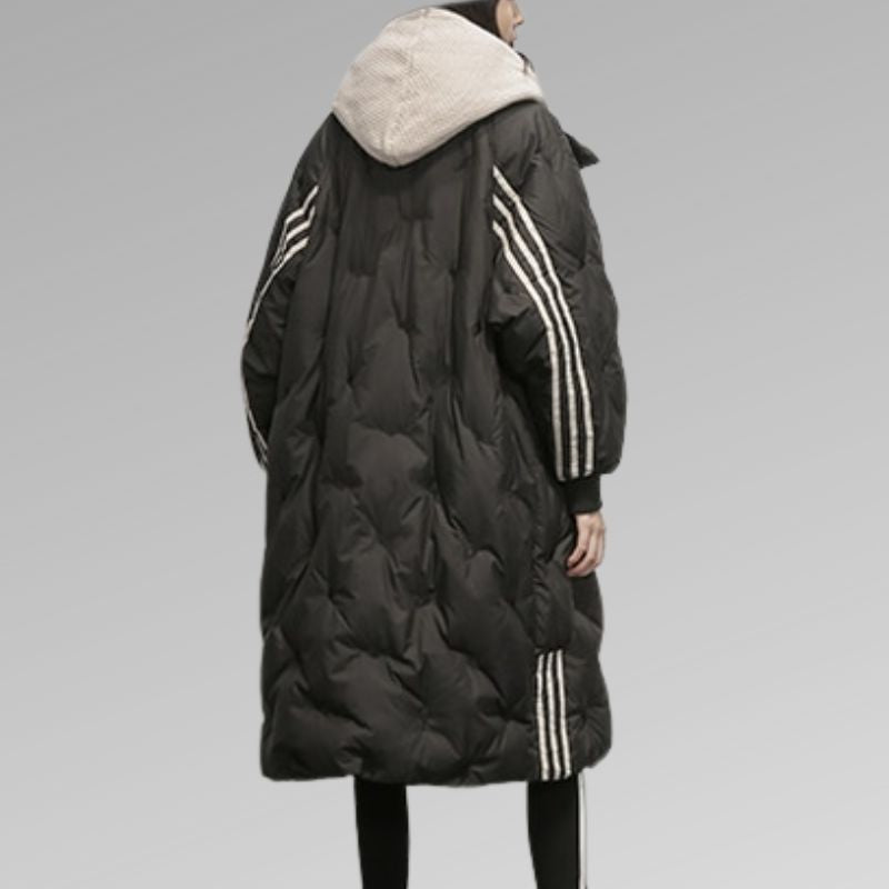 Damjacka Lång Vattenavvisande Polyester Modern Passform-3