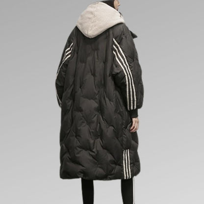 Damjacka Lång Vattenavvisande Polyester Modern Passform-3