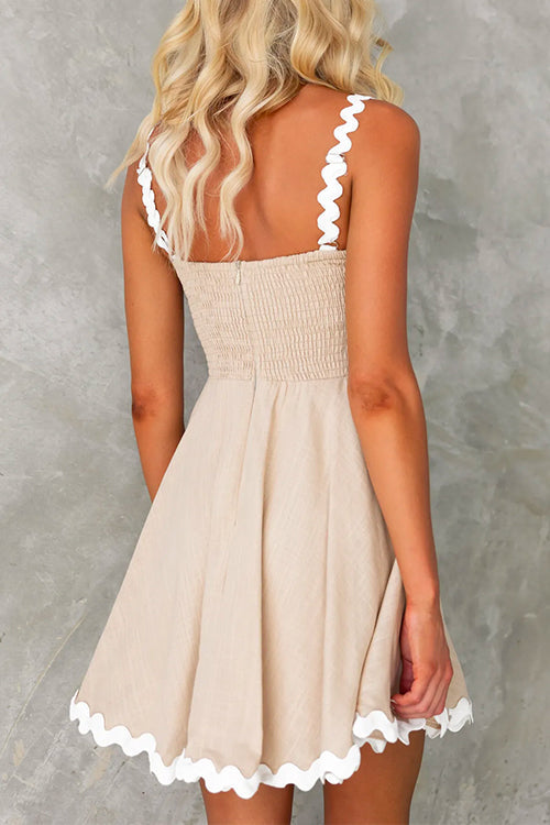 Dam Cami Klänning Figurnära Färgglad Bomull och Polyester-2