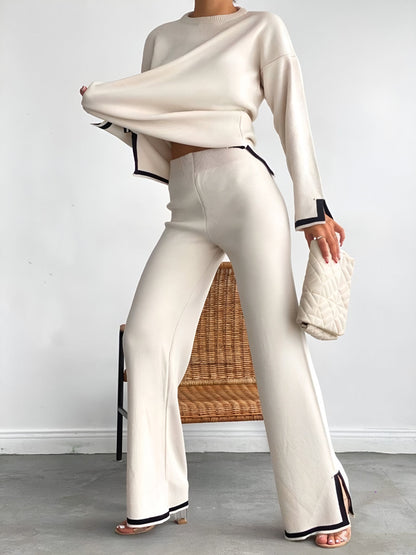 Kvinnors Lounge Set Casual Knit Akryl Spandex 8