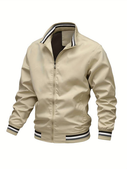 Variant image for Herrjacka Bomber Randig Polyester för Höst och Vår-25