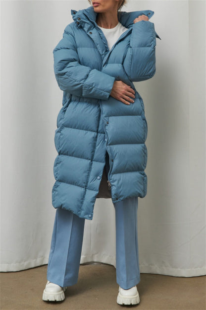 Ytterjacka Dam Huvkrage Enfärgad Polyester Komfortabel Passform-3