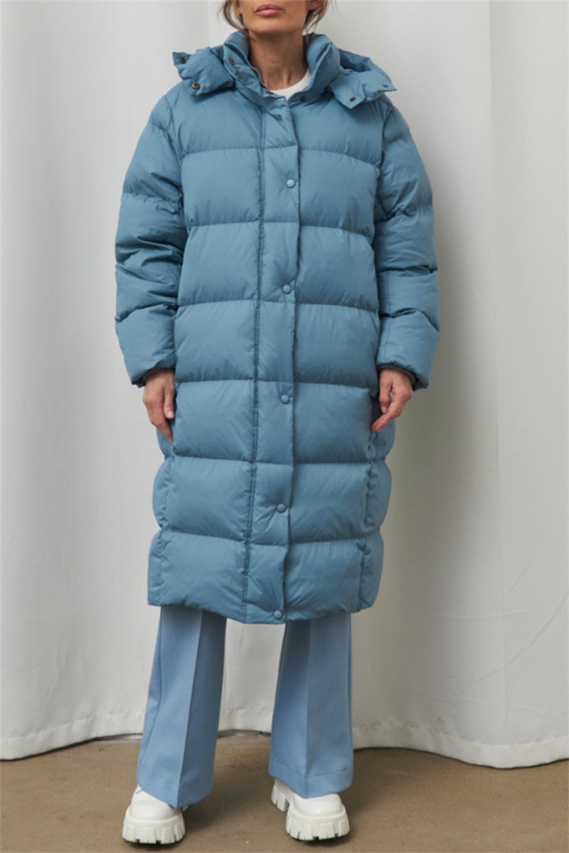 Ytterjacka Dam Huvkrage Enfärgad Polyester Komfortabel Passform-6