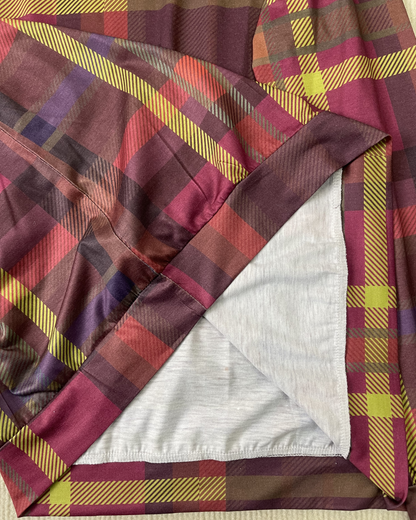 Dam Skjorta Rutig Avslappnad 100% Bomull-3