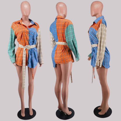 Asymmetrisk Damklänning med Midjebindning och Långa Ärmar i Polyester - Svart, Fina Dam Klänningar 5