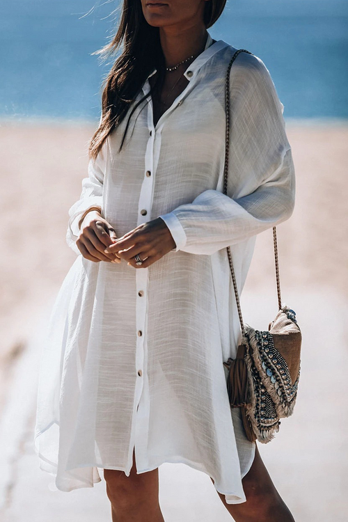 Dam Badkläder Transparent Monokrom Syntetisk Fiber-1