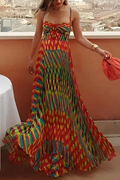 Variant image for Kvinnors Klänning V-hals Randig Polyester-1