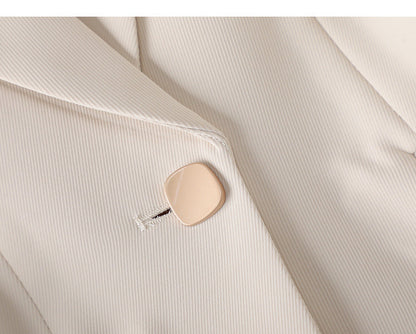 Dam Blazer Slim Fit 3D-Mönster Polyester-6