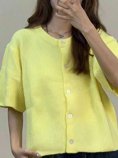 Variant image for Kvinnors Kardigan Med Knappstängning Mjuk Stickad-6