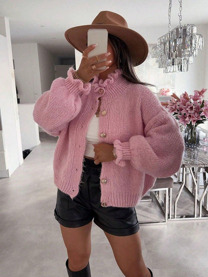 Variant image for Dam Kortjacka Stickad Casual Design-1