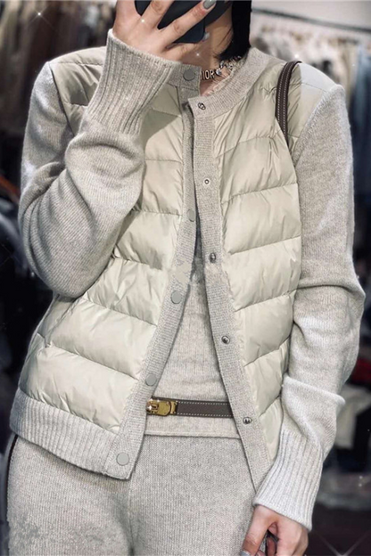 Dunjacka Dam Avslappnad Lättviktsjacka i Mjuk Bomullsblandning-2