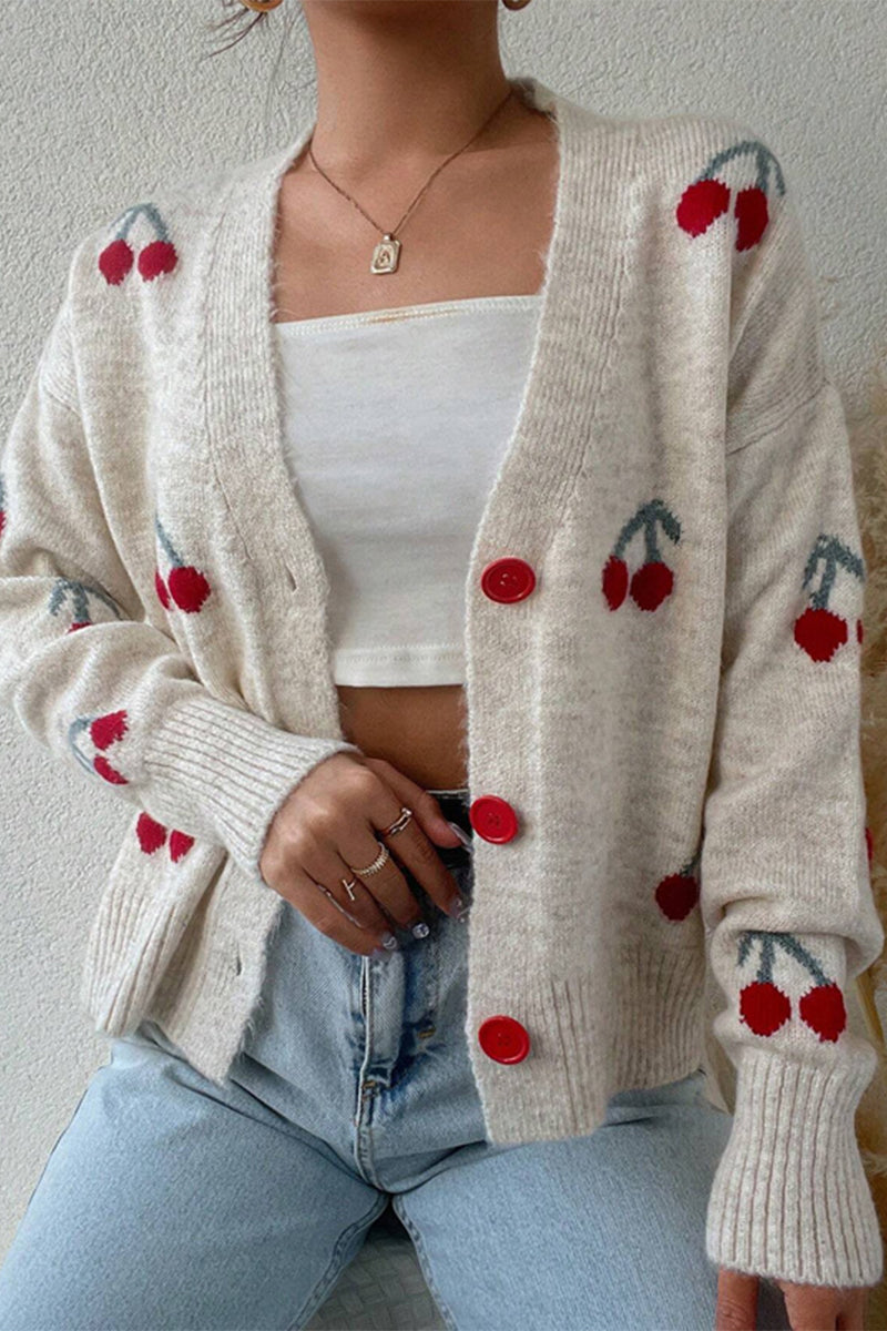 Dam Tröja V-ringad Lapptäckedesign Andningsbart Tyg-4