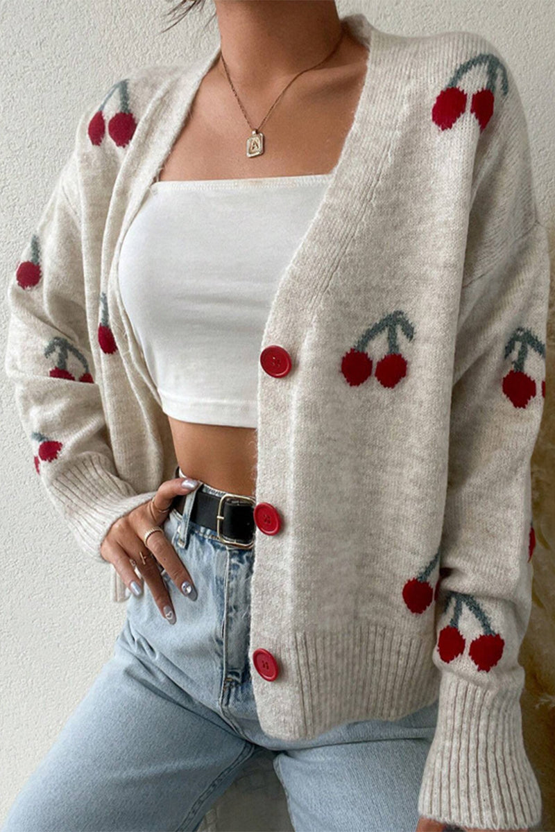 Dam Tröja V-ringad Lapptäckedesign Andningsbart Tyg-5