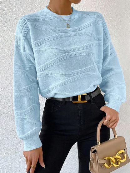 Variant image for Kvinnors Cardigan Överlappande Axlar Mjuk Stickad Tyg-22