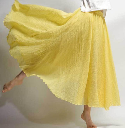 Variant image for Dam Maxikjol Boho Hög Midja Luftig Polyester-63