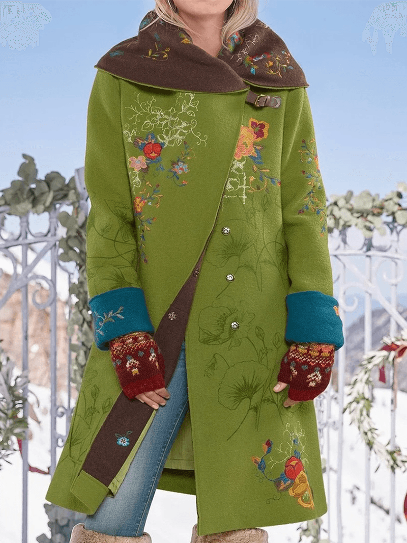 Kvinnors Jacka Glamourös Design Polyester Varm-3