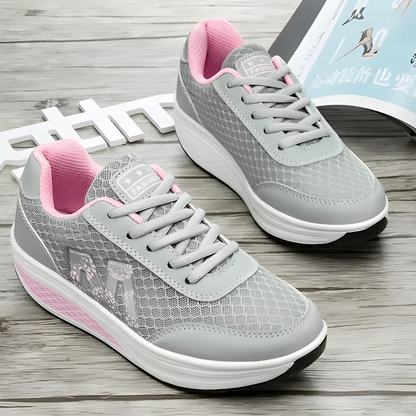 Kvinnor Kilsneakers Snörning Syntetiskt Läder 5