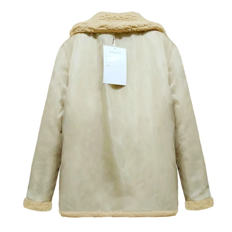 Dam Vinterjacka Casual Polyester Vattenavvisande Lång Modell-6