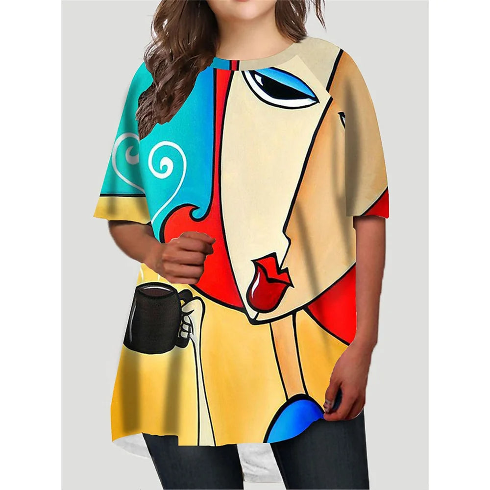 Dam Klänning Plusstorlek Casual Elegant Polyester 10