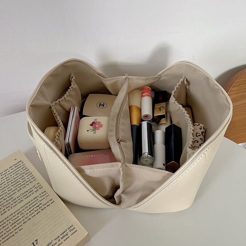 Kvinnors Kosmetisk Väska Vattentålig PU Med Fickor-6
