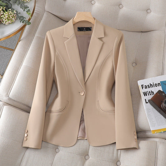 Dam Blazer Slim Fit 3D-Mönster Polyester-1