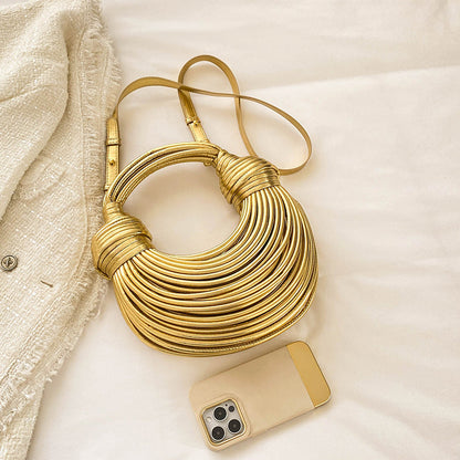 Dam Crossbody Väska Modern Design PU-material med Yttre Ficka-2