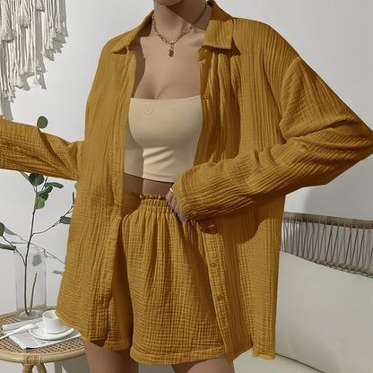 Variant image for Kvinnors Långärmad Skjorta Avslappnad Bomull-26