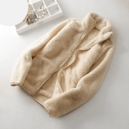 Fleecejacka Dam Fluffig Design med Dragkedja i Polyester 10