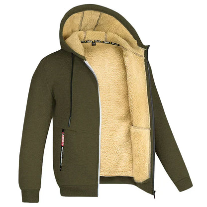 Variant image for Herrar Huvtröja Dragkedja Fleece Polyester-13