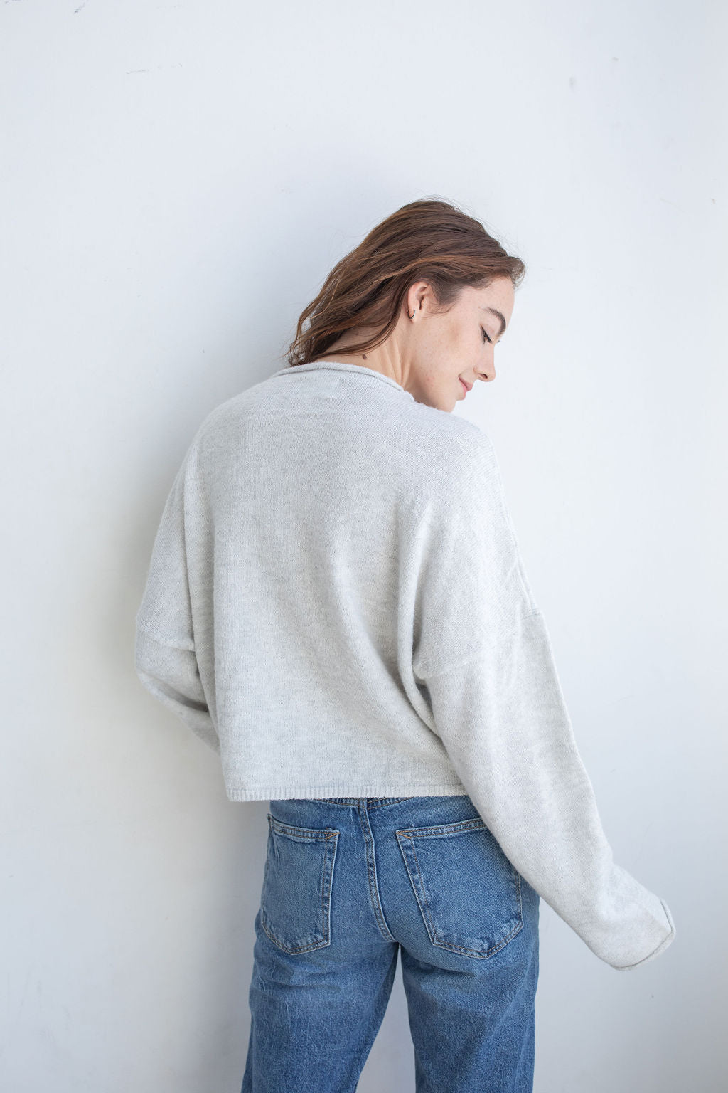 Flerfärgad Cardigan Dam i Mjuk Akryl och Nylon – Lång Kofta för Kalla Dagar, Normal Passform, Perfekt för Avslappnad Stil 5