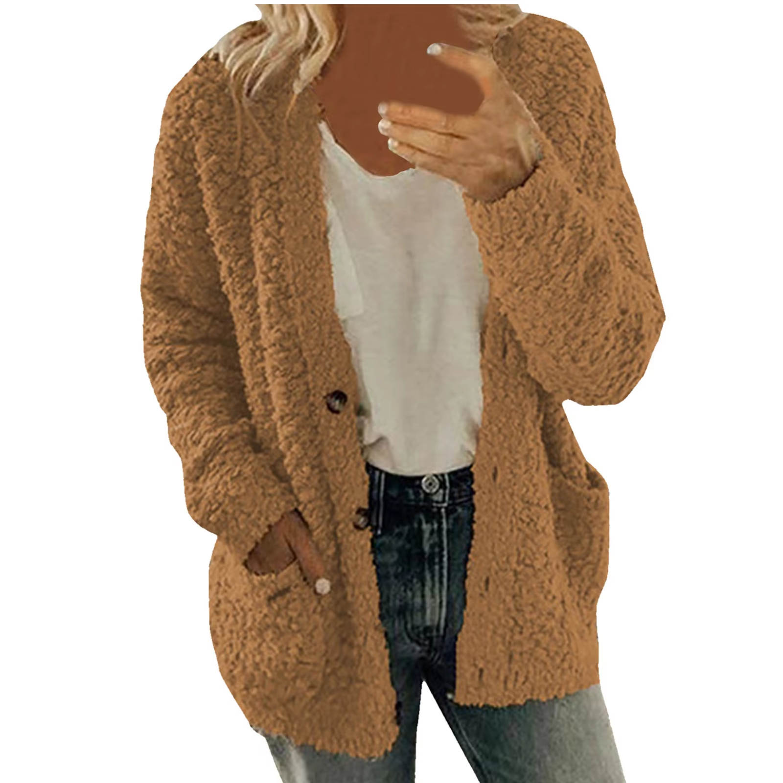 Variant image for Dam Vinterkardigan Skräddarsydd Akryl-Ull-73