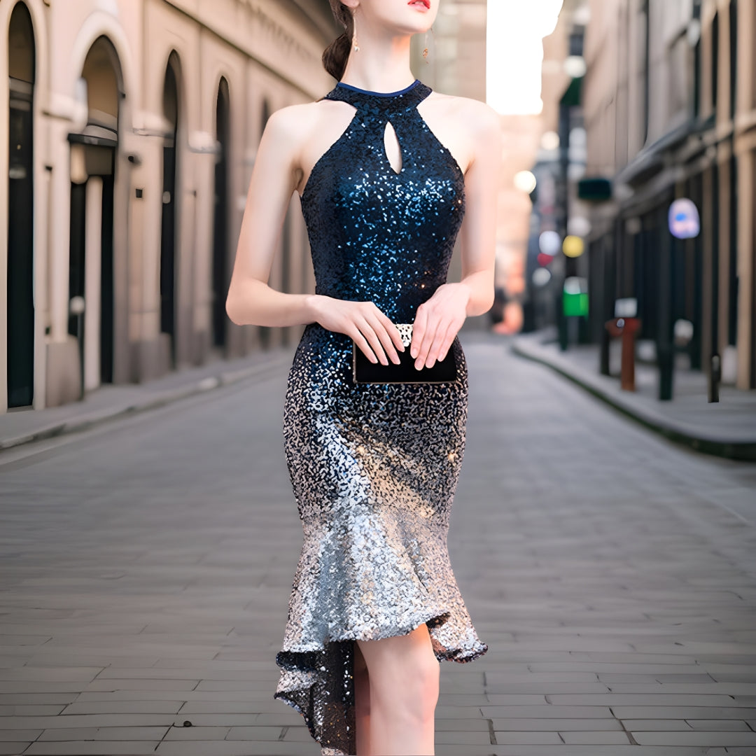 Variant image for Fina Dam Klänningar Mini Glittrande Polyester Elastan-6