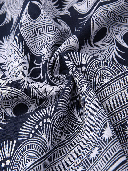 Maxiklänning Dam Blommönster Korta Ärmar Cato För Sommar-6