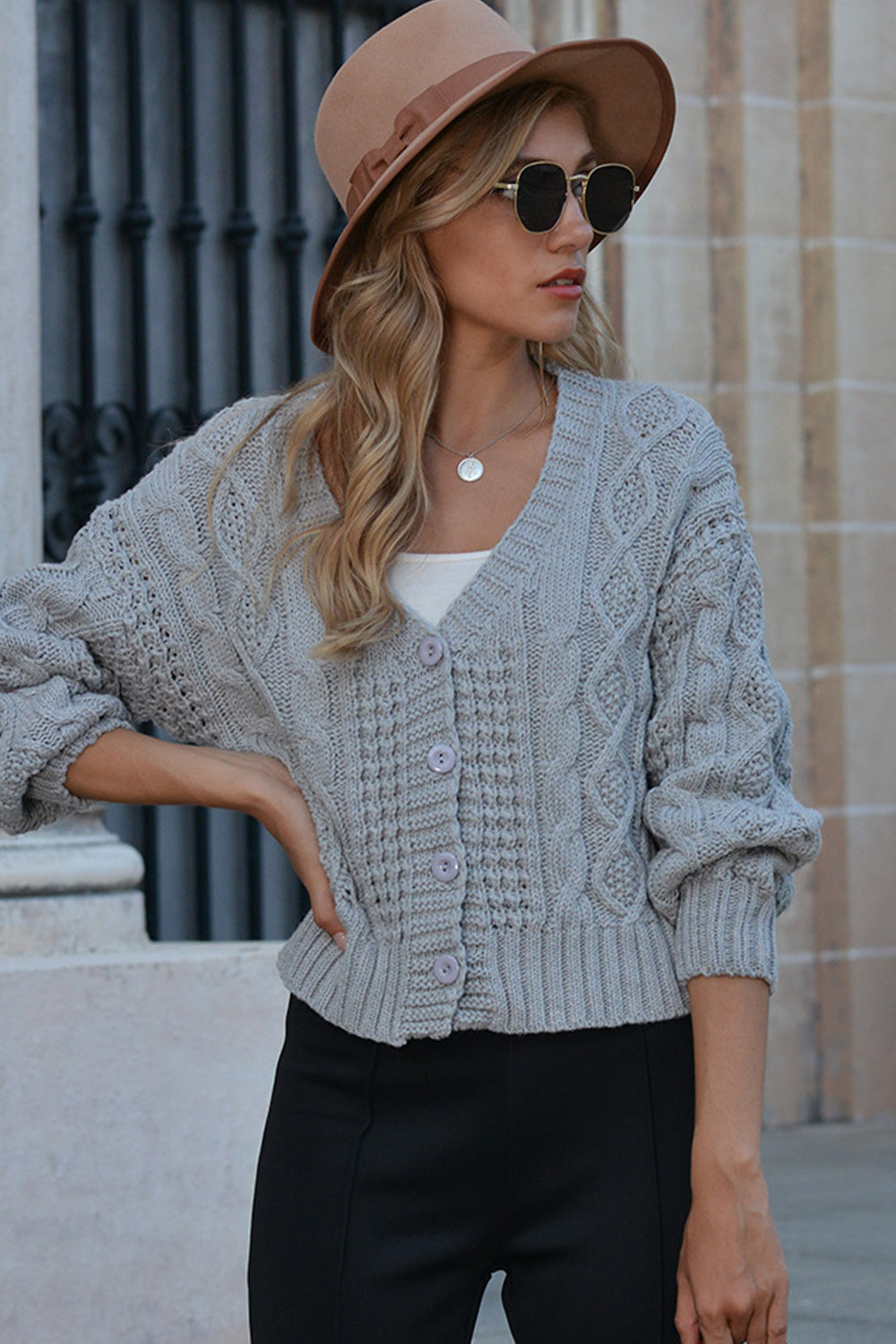 Dam Tröja Kortärmad V-hals Polyester Klassisk Stil-4