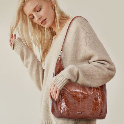 Dam Väska Vardaglig PU-läder Rymlig Design-3