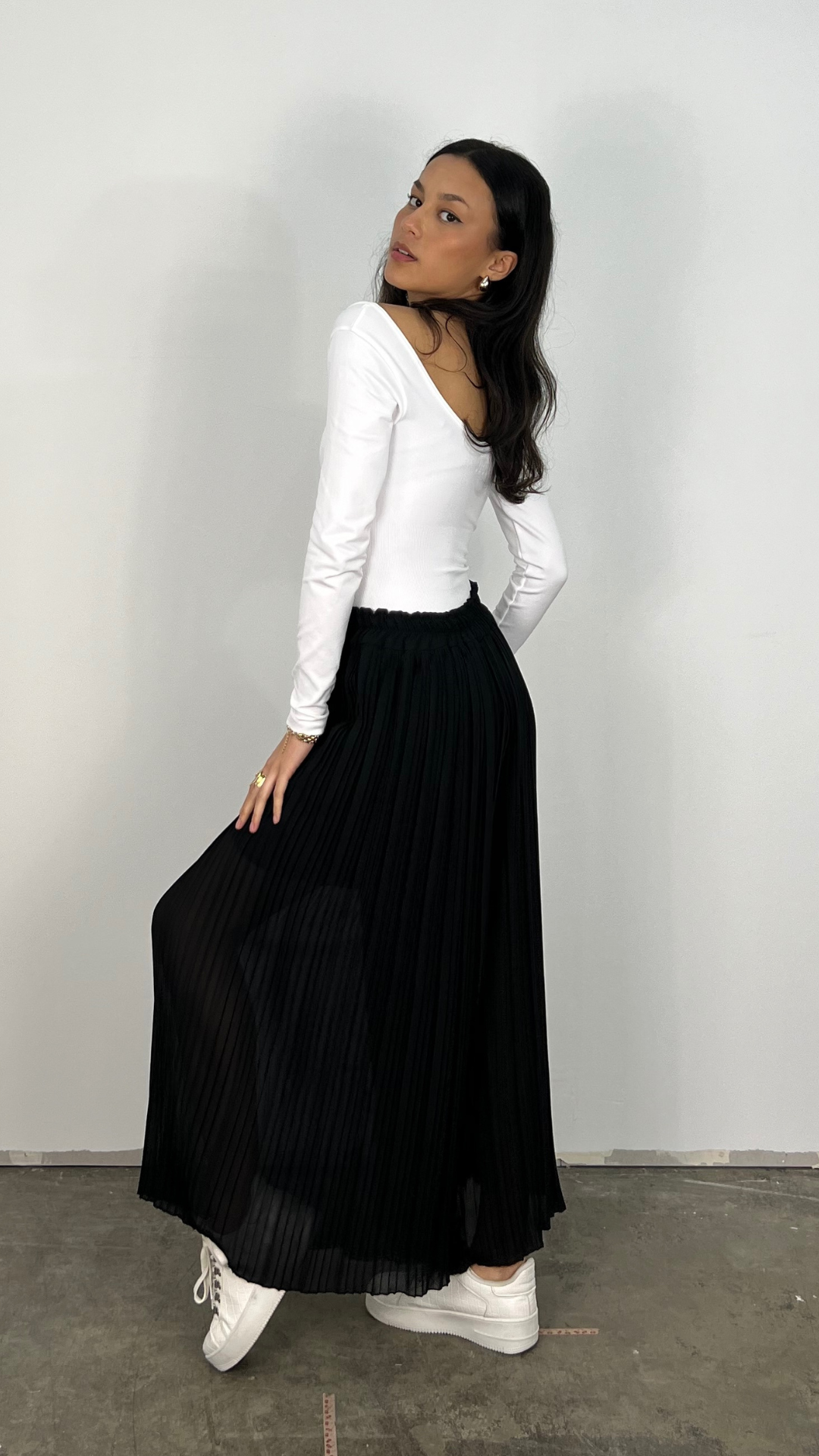 Byxor med Resår i Midjan Dam Snygga Elastiska Byxor för Vardagsbruk 1