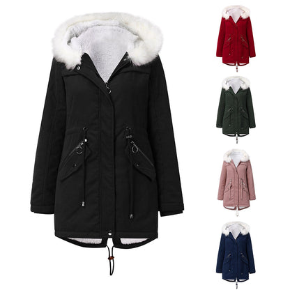 Variant image for Kvinnor Parka Kappa Fleecefodrad med Huva-1