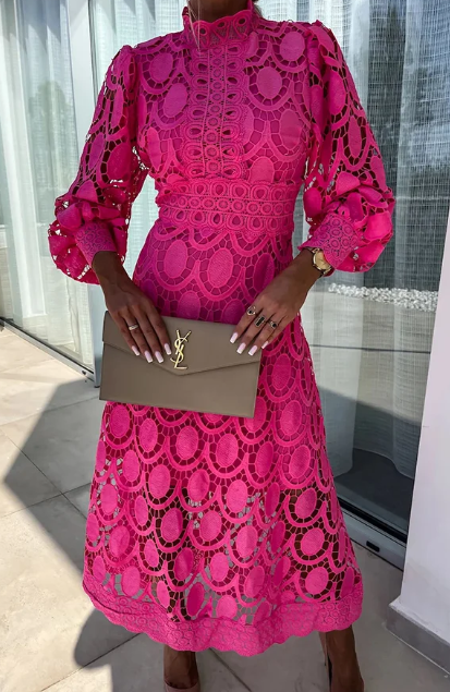 Variant image for Dam Midiklänning Romantisk Lätt Material för Bröllop och Fester-1