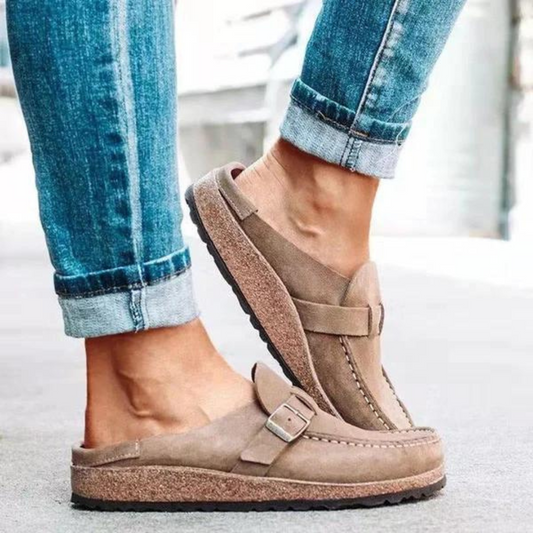 Dam Sandaler med Spänne Luftig Design Syntetmaterial 1