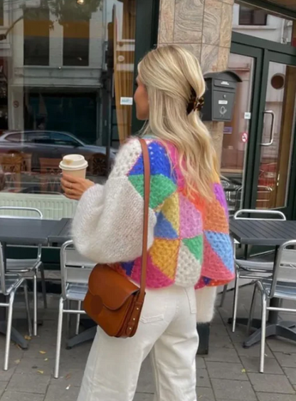 Variant image for Dam Öppen Kofta Randig Lätt Material-1