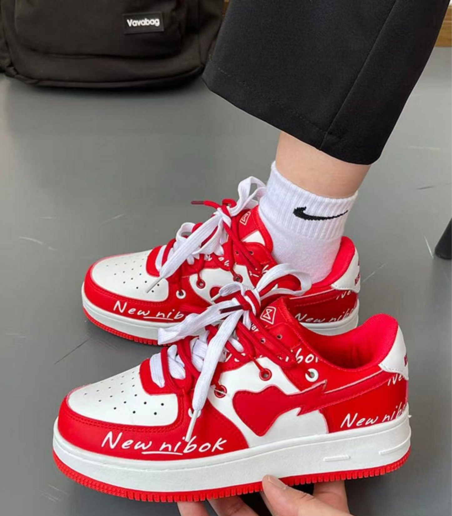 Variant image for Kvinnors Snörskor Graffiti Design Urban Syntetmaterial-10