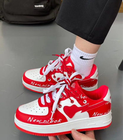 Variant image for Kvinnors Snörskor Graffiti Design Urban Syntetmaterial-10