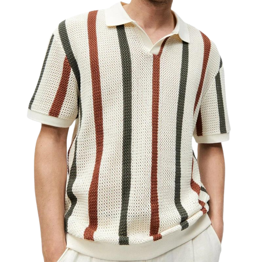 Herr Polo T-shirt Golf Klassisk Polyester-1