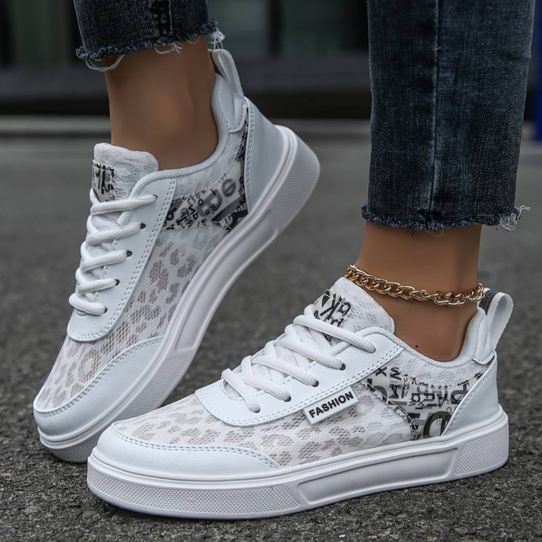 Kvinnors Sneakers Lätta Nät Skor för Vardag och Fritid-1