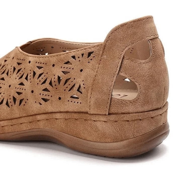Dam Sneakers Snörskor Syntetiskt Läder Flexibel Sula-4