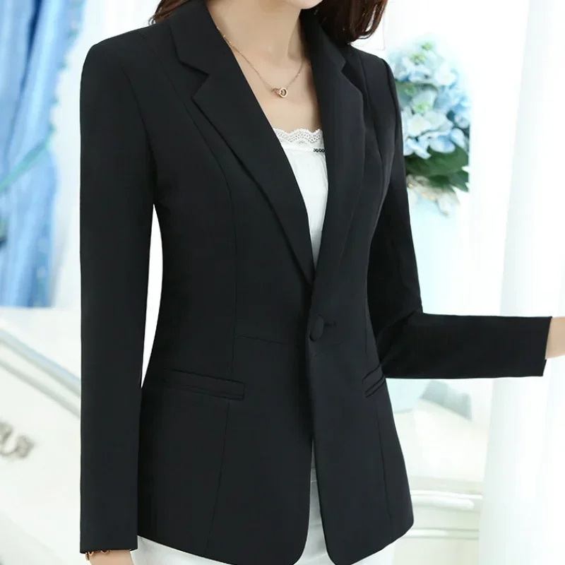 Variant image for Kvinnors Blazer Ankelknappstängning Elegant Polyester-17
