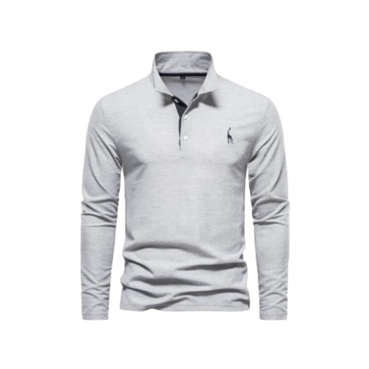 Herr Polo Skjorta Klassisk Design 100% Bomull 1